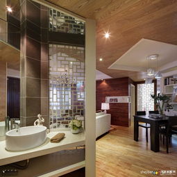 客廳衛生間隔斷效果圖片裝修效果圖 第1張 家居圖庫 九正家居網